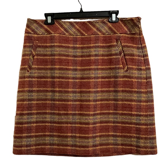 Talbots Wool Earthy Woven Skirt 12 - Picture 3 of 3